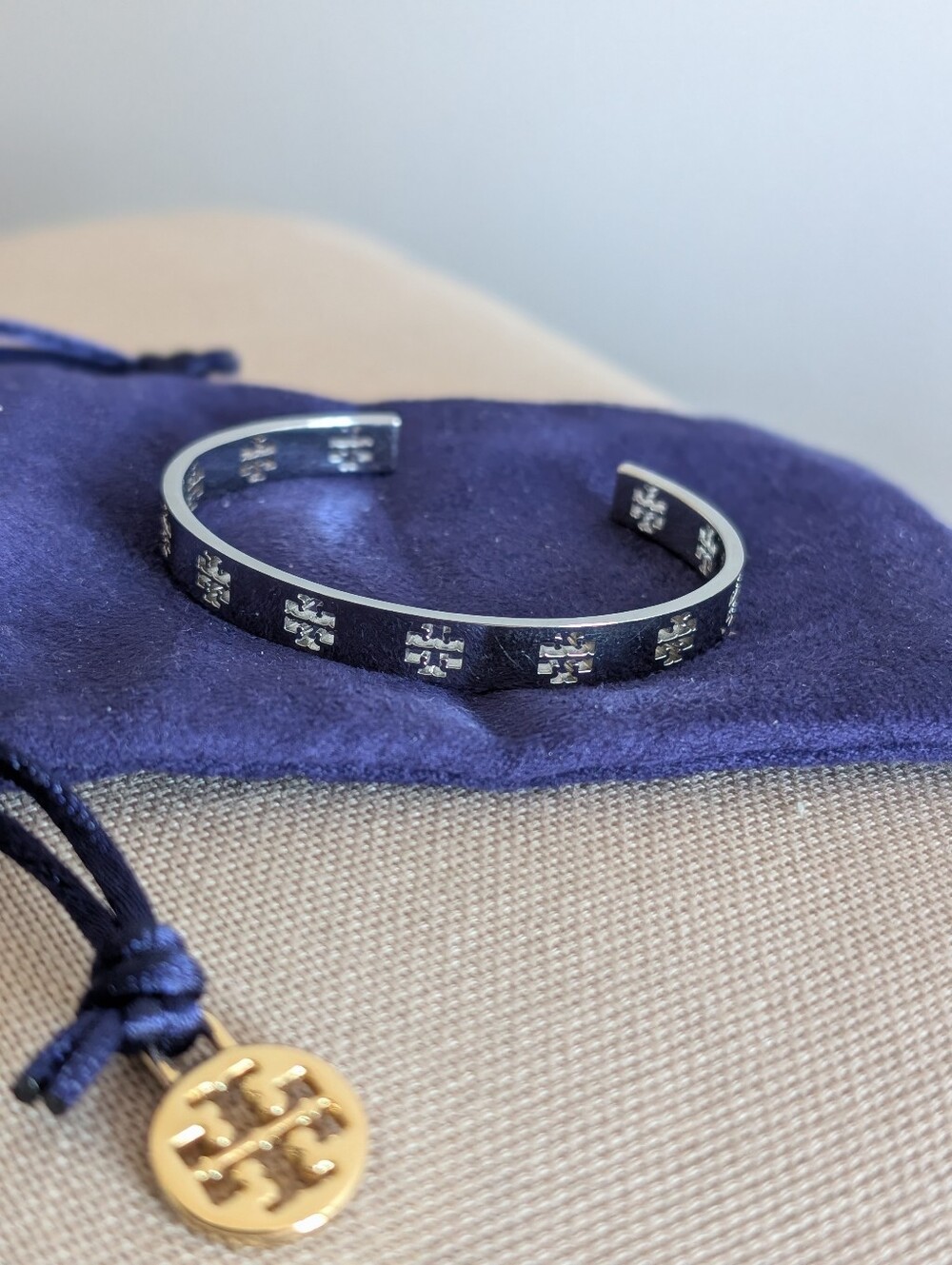 Tory Burch Pierced T Cuff